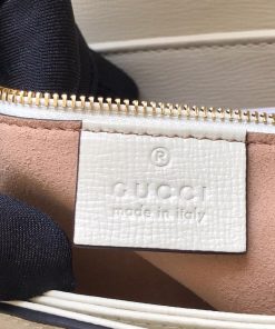 Gucci Horsebit 1955 Mini White Leather Replica Bags 25cm (2)