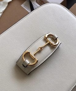 Gucci Horsebit 1955 Mini White Leather Replica Bags 25cm (2)