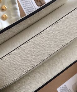 Gucci Horsebit 1955 Mini White Leather Replica Bags 25cm (2)