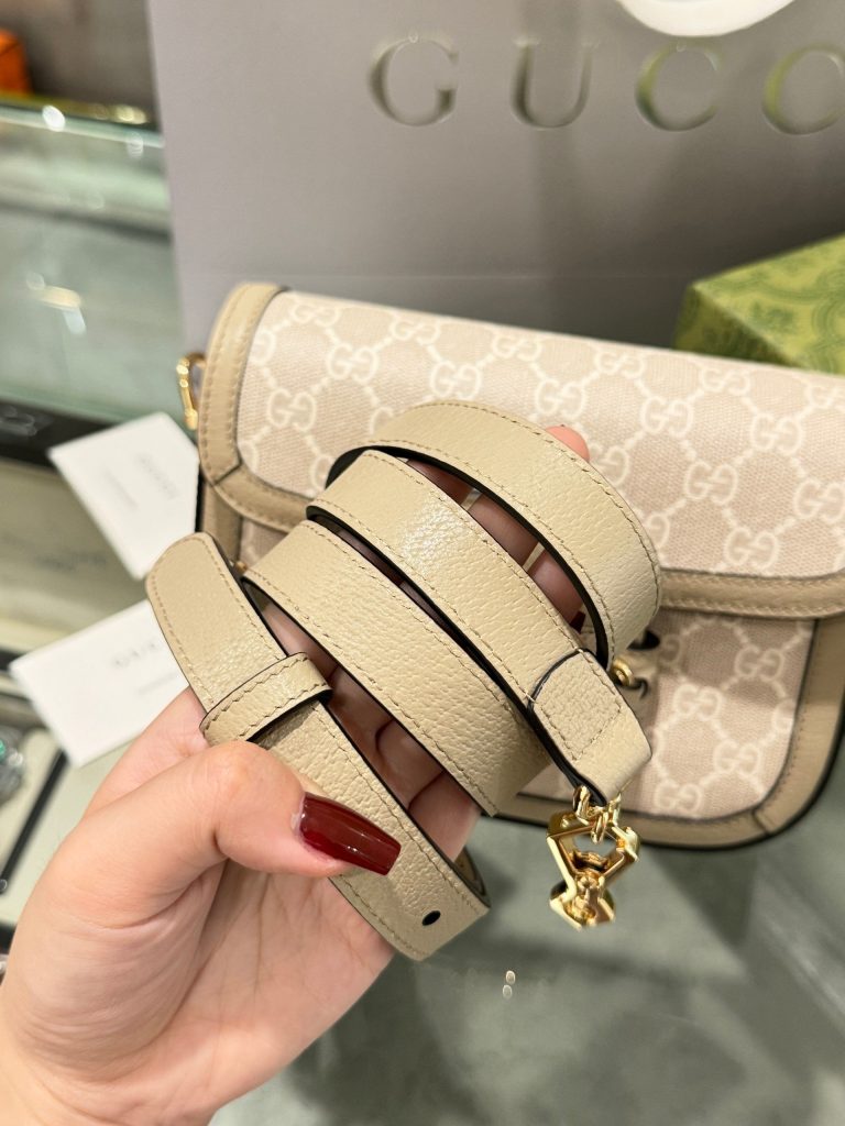 Gucci Horsebit 1955 Shoulder Monogram Replica Bags Size 25x18x8cm (2)