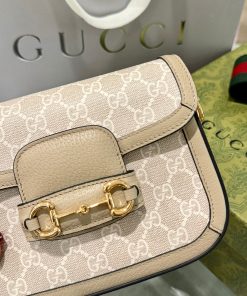 Gucci Horsebit 1955 Shoulder Monogram Replica Bags Size 25x18x8cm (2)