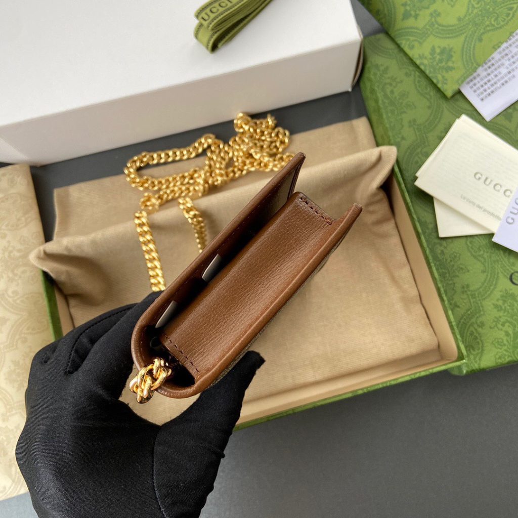 Gucci Horsebit 1955 Wallet With Chain Replica Bags 19x4x10cm (5)