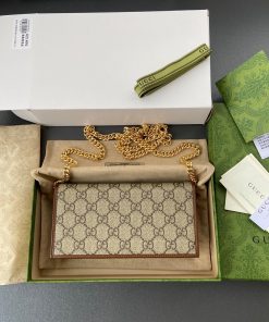 Gucci Horsebit 1955 Wallet With Chain Replica Bags 19x4x10cm (5)