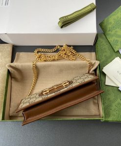 Gucci Horsebit 1955 Wallet With Chain Replica Bags 19x4x10cm (5)