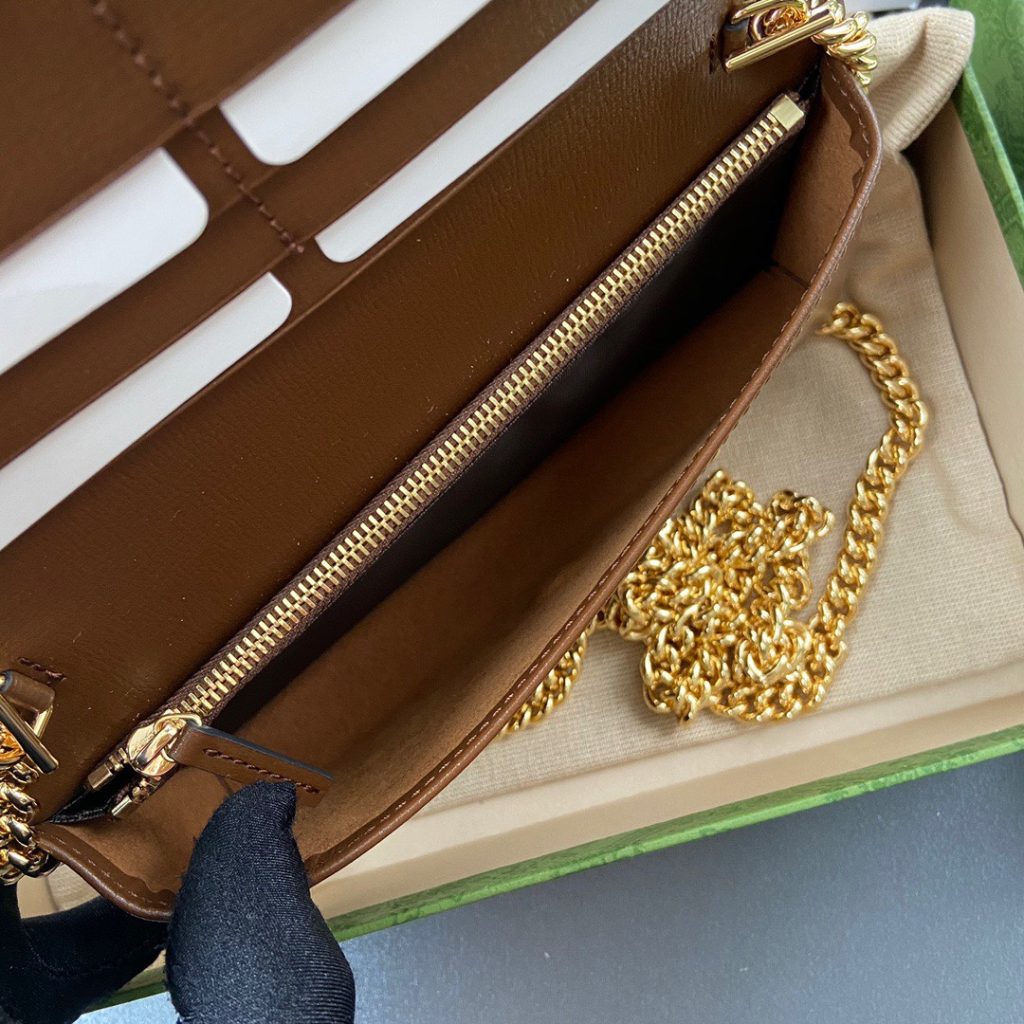 Gucci Horsebit 1955 Wallet With Chain Replica Bags 19x4x10cm (5)