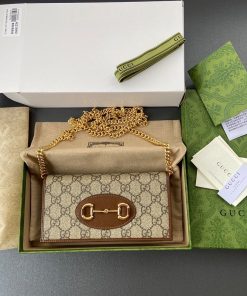 Gucci Horsebit 1955 Wallet With Chain Replica Bags 19x4x10cm (5)