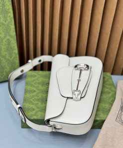 Gucci Horsebit 1955 White Womes Replica Bags Size 26cm (2)