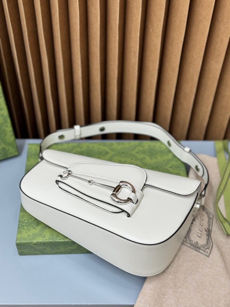Gucci Horsebit 1955 White Womes Replica Bags Size 26cm (2)