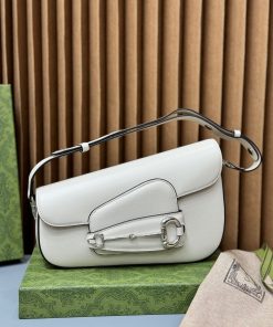 Gucci Horsebit 1955 White Womes Replica Bags Size 26cm (2)