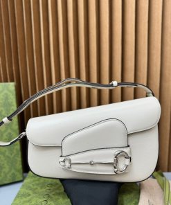 Gucci Horsebit 1955 White Womes Replica Bags Size 26cm (2)