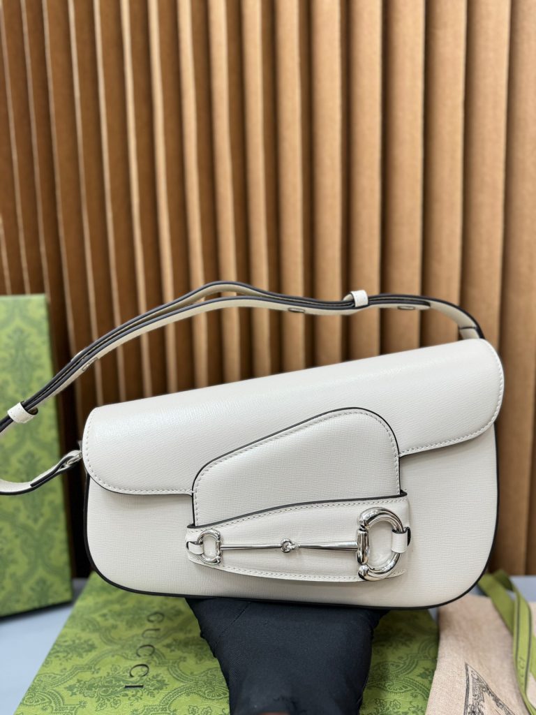 Gucci Horsebit 1955 White Womes Replica Bags Size 26cm (2)