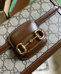 Gucci Horsebit 1955 Womens Replica Bags Brown Size 21.5x12 (2)