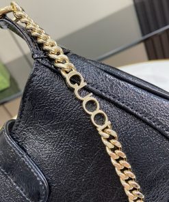 Gucci Jackie Notte Mini Womens Replica Bags Black Size 19.5x18x3 (2)