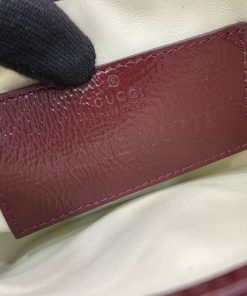 Gucci Jackie Notte Mini Womens Replica Bags Plum Red Size 19.5x18x3 (1)