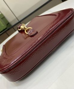Gucci Jackie Notte Mini Womens Replica Bags Plum Red Size 19.5x18x3 (1)