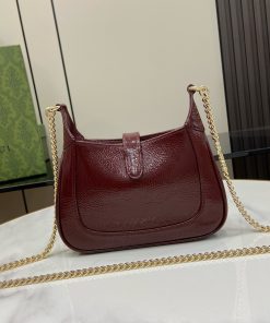 Gucci Jackie Notte Mini Womens Replica Bags Plum Red Size 19.5x18x3 (1)