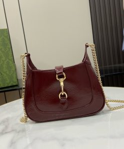 Gucci Jackie Notte Mini Womens Replica Bags Plum Red Size 19.5x18x3 (1)