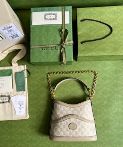 Gucci Large Shoulder Interlocking G Monogram Replica Bags Size 24x20x8cm (2)