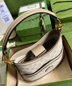Gucci Large Shoulder Interlocking G Monogram Replica Bags Size 24x20x8cm (2)