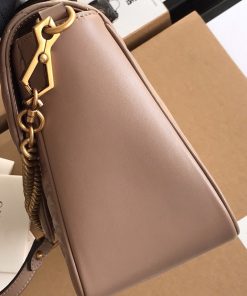 Gucci Marmont Top Handle Pink Super Fake Bags 27cm (2)