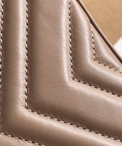 Gucci Marmont Top Handle Pink Super Fake Bags 27cm (2)