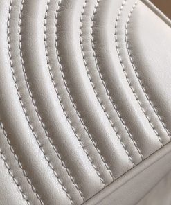 Gucci Marmont Top Handle White Replica Bags 27cm (2)