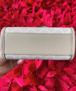 Gucci Mini Replica Bags Tote Interlocking G Beige White 18x12x5cm (1)