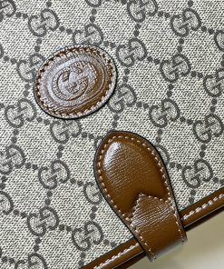Gucci Mini Shoulder Interlocking G Brown Replica Handbags Size 17x20x7 (2)
