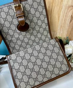 Gucci Mini Shoulder Interlocking G Brown Replica Handbags Size 17x20x7 (2)