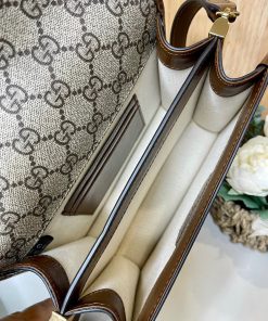 Gucci Mini Shoulder Interlocking G Brown Replica Handbags Size 17x20x7 (2)