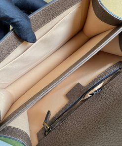 Gucci Ophidia GG Supreme Canvas Mini Shoulder Bag Best Replica Brown 25cm (2)