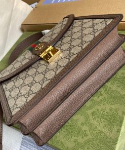 Gucci Ophidia GG Supreme Canvas Mini Shoulder Bag Best Replica Brown 25cm (2)