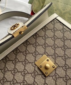Gucci Ophidia GG Supreme Canvas Mini Shoulder White Bag Best Replica 25cm (2)