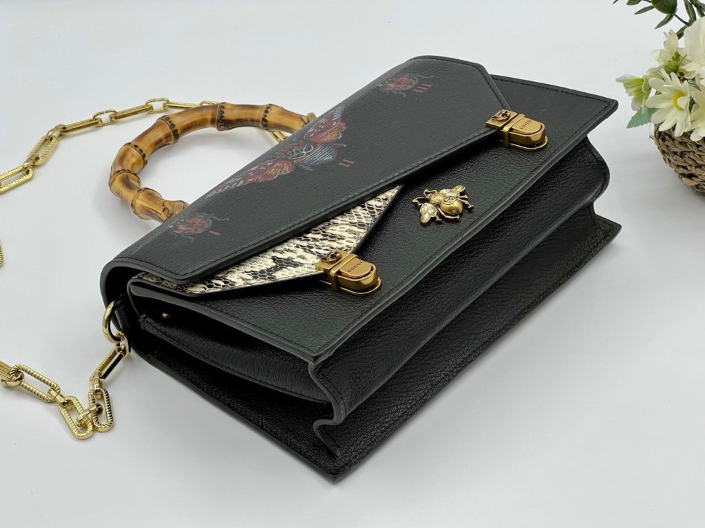 Gucci Ottilia Medium Top Bamboo Strap Replica Bags Size 25x15,5x9,5cm (2)