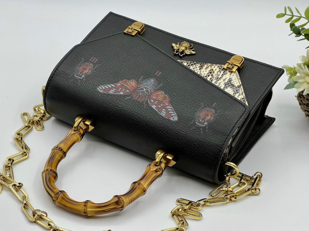 Gucci Ottilia Medium Top Bamboo Strap Replica Bags Size 25x15,5x9,5cm (2)