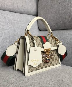 Gucci Queen Margaret Top GG Coated Canvas Small Replica Bags Size 25cm (2)