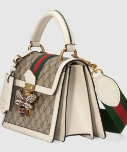 Gucci Queen Margaret Top GG Coated Canvas Small Replica Bags Size 25cm (2)