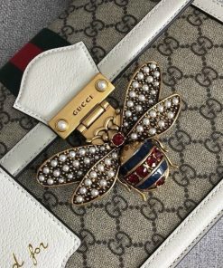 Gucci Queen Margaret Top GG Coated Canvas Small Replica Bags Size 25cm (2)