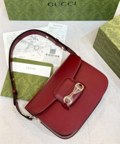 Gucci Replica Bags Horsebit 1955 Leather Red Size 25cm (2)