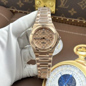 IWC Ingenieur Super Clone Watches Rose Gold Dial GH Factory 40mm (1)