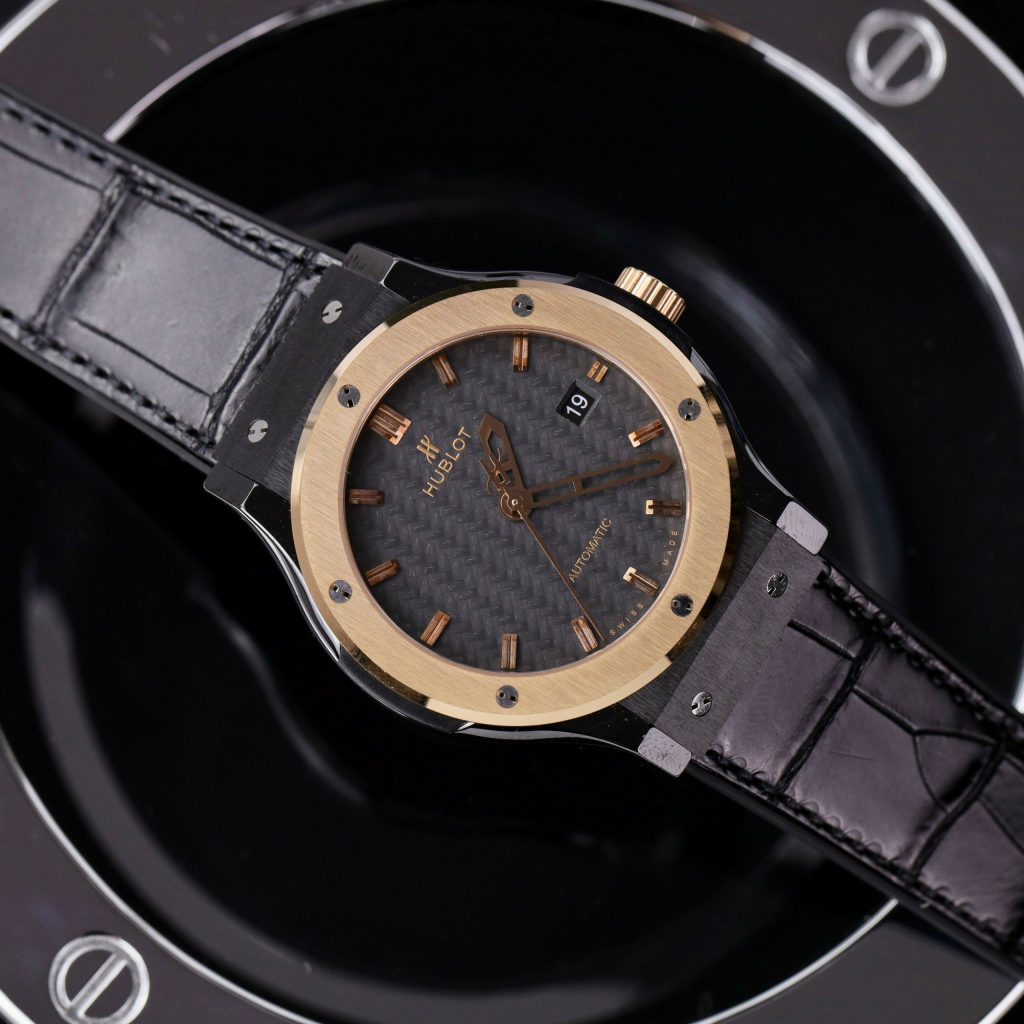 Hublot Best Replica Watch Classic Fusion Ceramic Demi Carbon Dial 42mm (1)