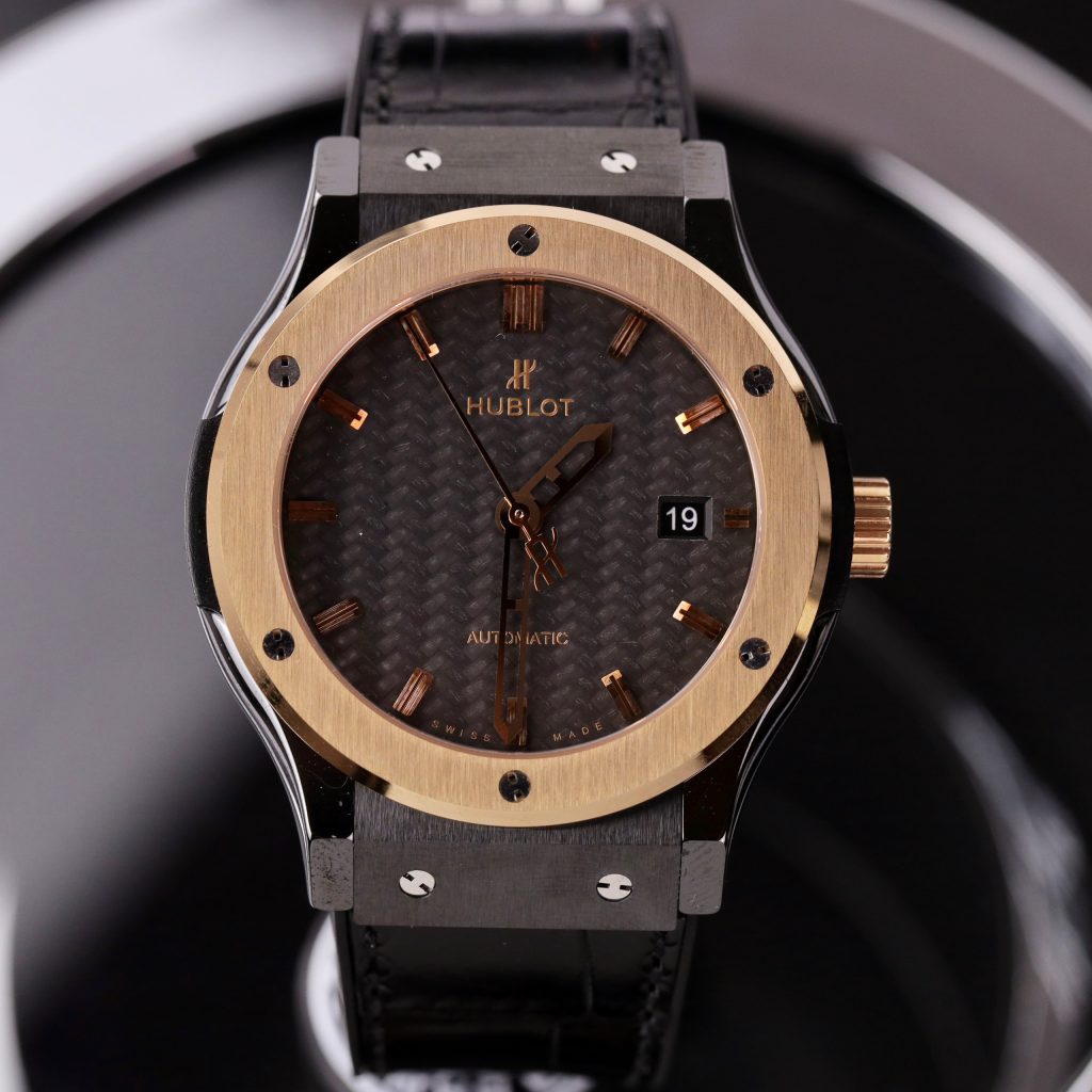 Hublot Best Replica Watch Classic Fusion Ceramic Demi Carbon Dial 42mm (1)