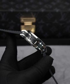 Hublot Big Bang Chronograph Black Dial Replica Watch Custom Moissanite Diamonds 44mm (2)