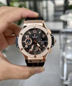 Hublot Big Bang Chronograph King Gold Black Color Rep Watch 44mm (1)