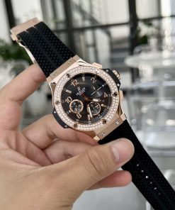 Hublot Big Bang Chronograph King Gold Black Color Rep Watch 44mm (1)