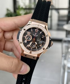 Hublot Big Bang Chronograph King Gold Black Color Rep Watch 44mm (1)