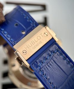 Hublot Big Bang Chronograph King Gold Blue Replica Watches 44mm (1)