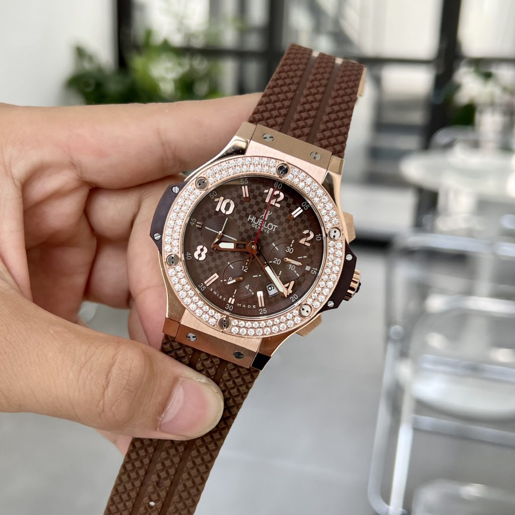 Hublot Big Bang Chronograph King Gold Brown Color Rep Watch 44mm (1)