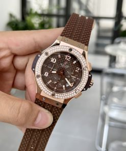 Hublot Big Bang Chronograph King Gold Brown Color Rep Watch 44mm (1)