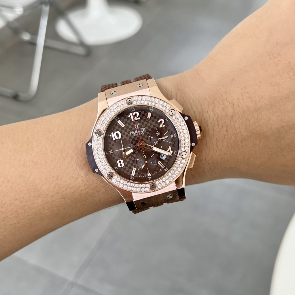Hublot Big Bang Chronograph King Gold Brown Color Rep Watch 44mm (1)